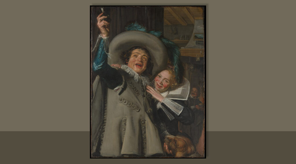 Selfie. Esse casal está fazendo uma selfie no século XVII? Existe diferença entre estar sendo retratado por alguém e fazer...